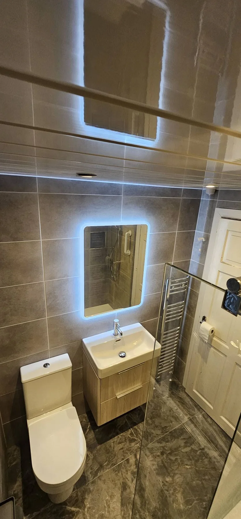 Completed bathroom photograph 3 of Accessible Grey Bathroom Refit