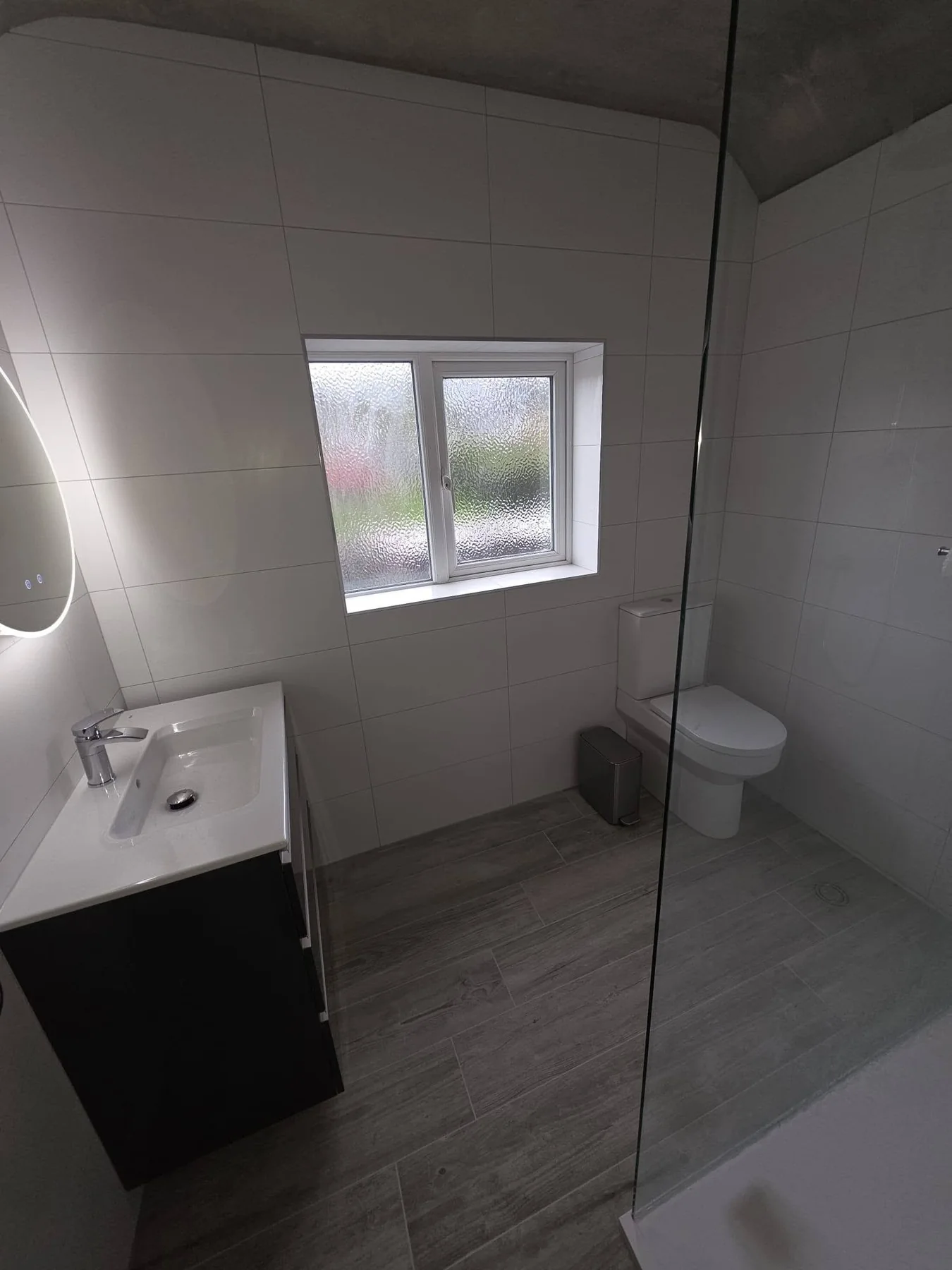 Completed bathroom photograph 5 of Bath-to-Walk-In Shower Conversion