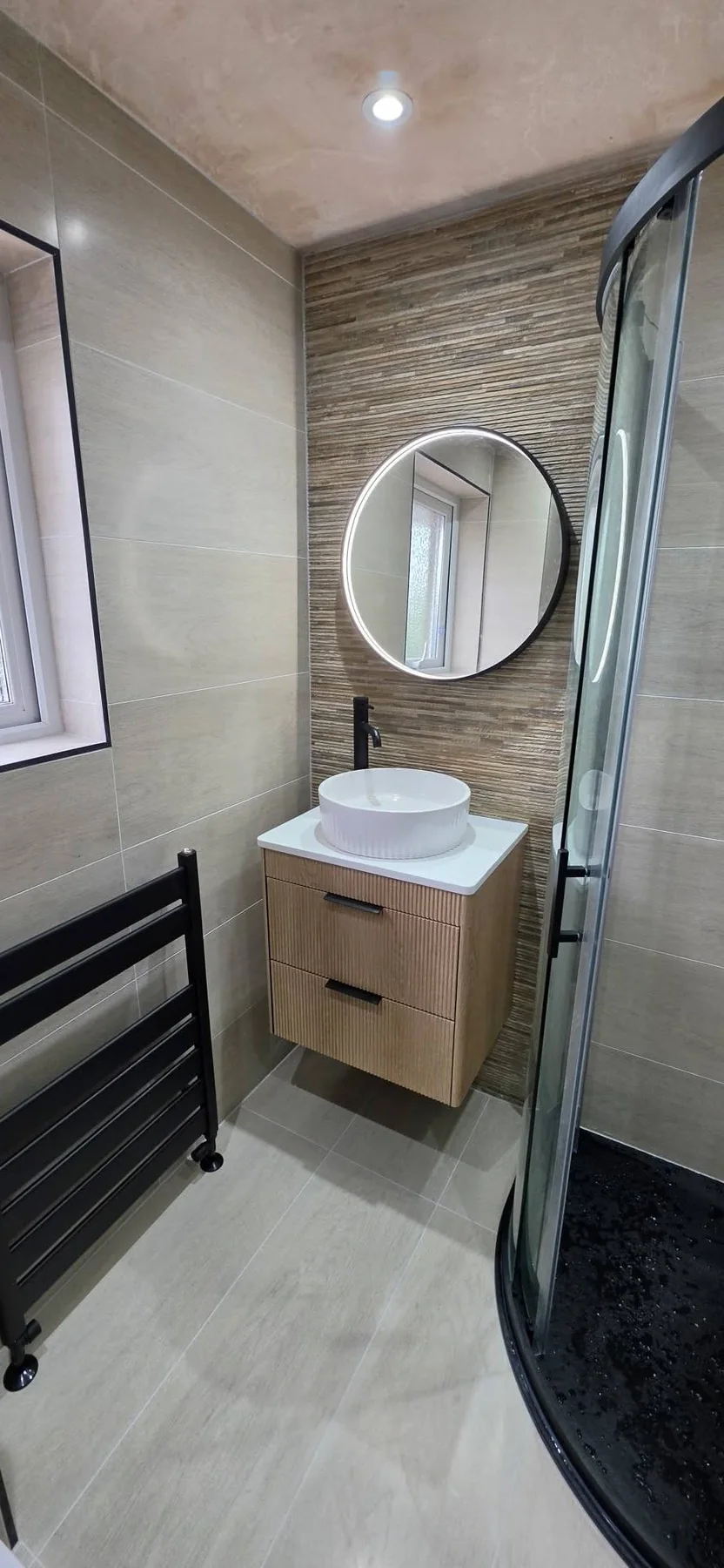 Completed bathroom photograph 3 of Compact Bathroom Transformation